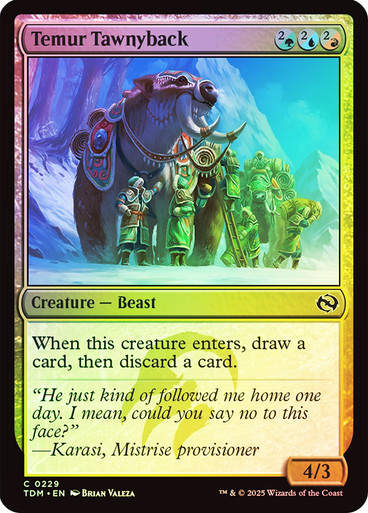 Temur Tawnyback (TDM) (229) / Foil