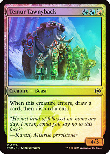 Temur Tawnyback (TDM) (229) / Foil