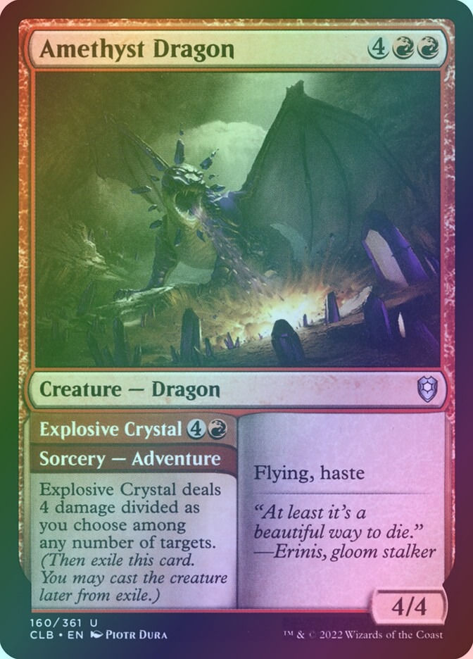 Amethyst Dragon // Explosive Crystal (CLB) (160) / Foil