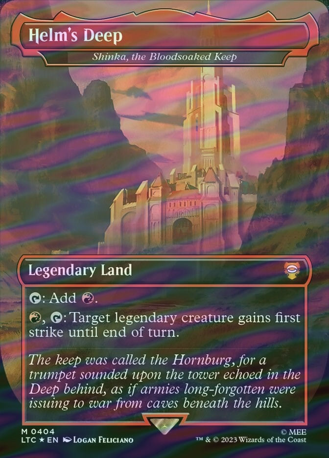 Shinka, the Bloodsoaked Keep (LTC) (404) / Borderless / Surge Foil