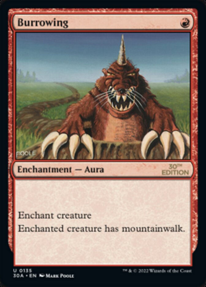 Burrowing (30a)