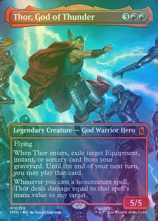 Thor, God of Thunder (MSH) (338) / Borderless / Foil