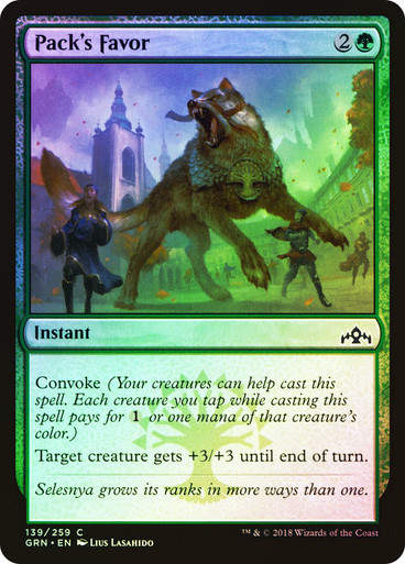 Pack's Favor (GRN) (139) / Foil