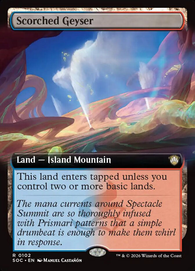 Scorched Geyser (SOC) (102) / Extended Art