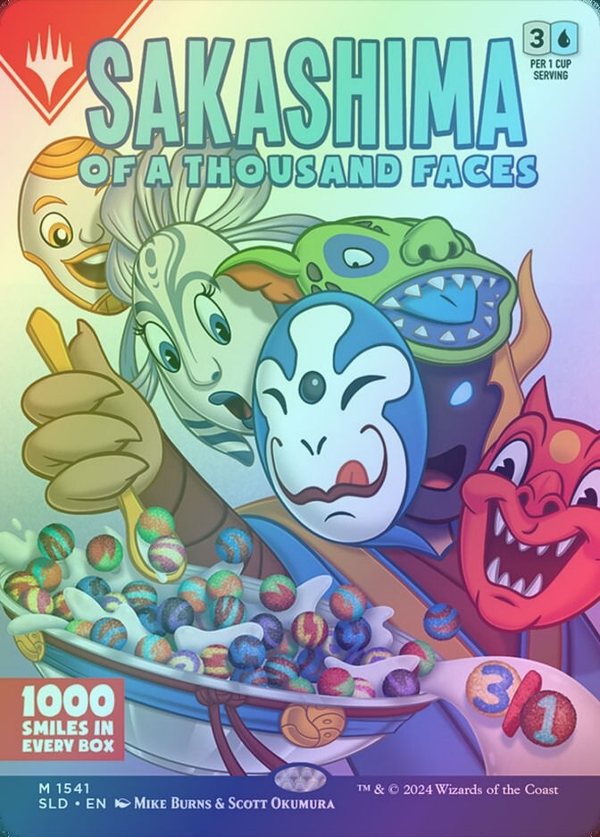 Sakashima of a Thousand Faces (SLD) (1541) / Borderless / Foil — cara 1 de 2