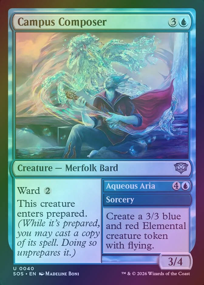 Campus Composer // Aqueous Aria (SOS) (40) / Foil