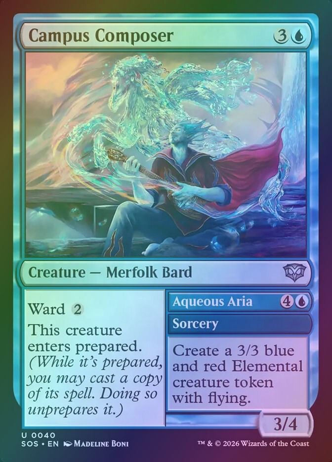 Campus Composer // Aqueous Aria (SOS) (40) / Foil