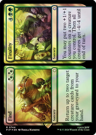 Find // Finality (pip) (744) / Surge Foil