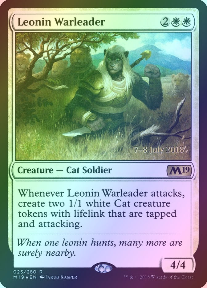 Leonin Warleader (PM19) (23s) / Foil