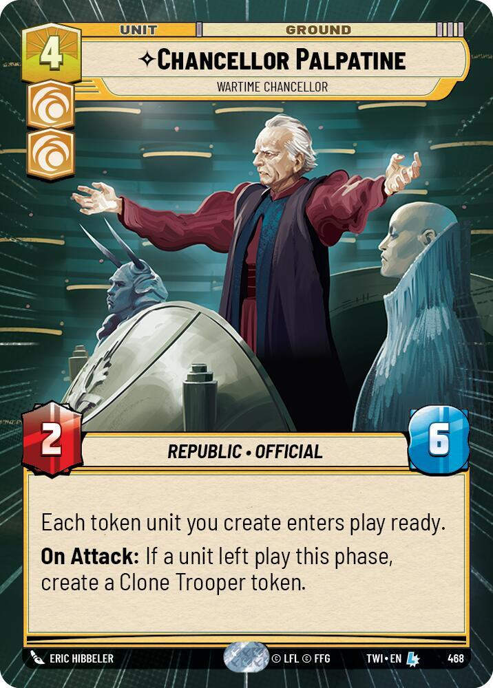 Chancellor Palpatine - Wartime Chancellor (Hyperspace) (TWI) (468)