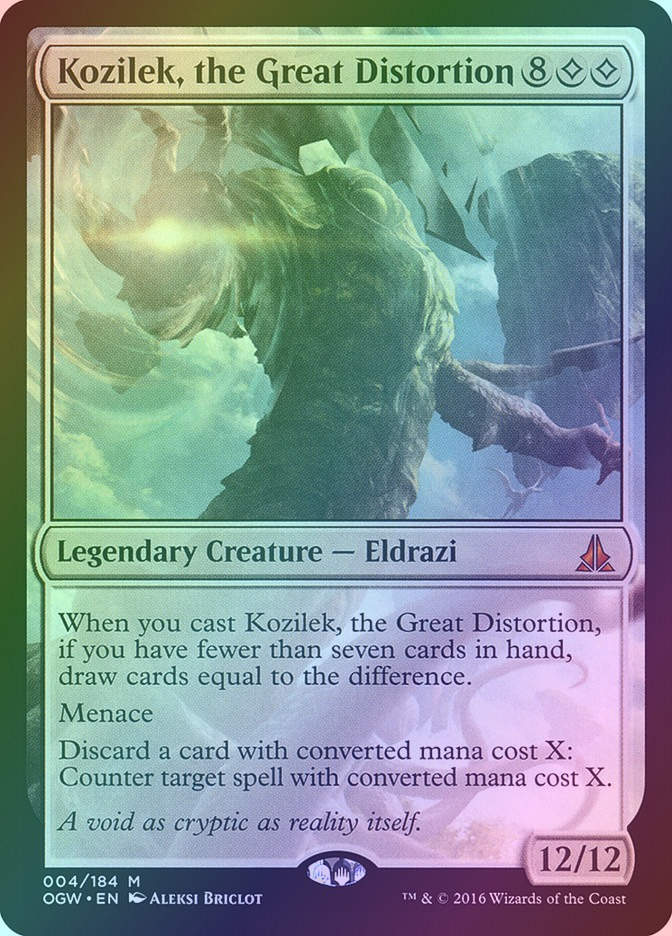 Kozilek, the Great Distortion (OGW) (4) / Foil