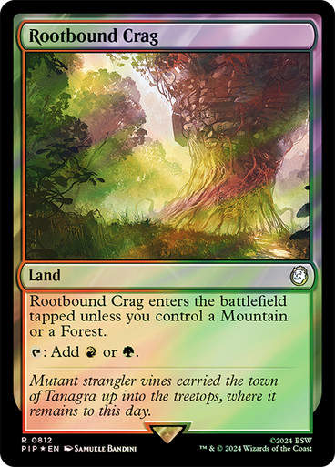 Rootbound Crag (pip) (812) / Surge Foil