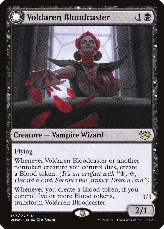 Voldaren Bloodcaster // Bloodbat Summoner (VOW) (137) — cara 1 de 2