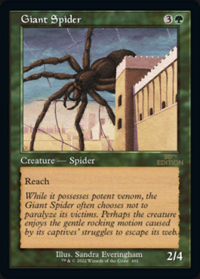 Giant Spider (30a) / Retro Frame