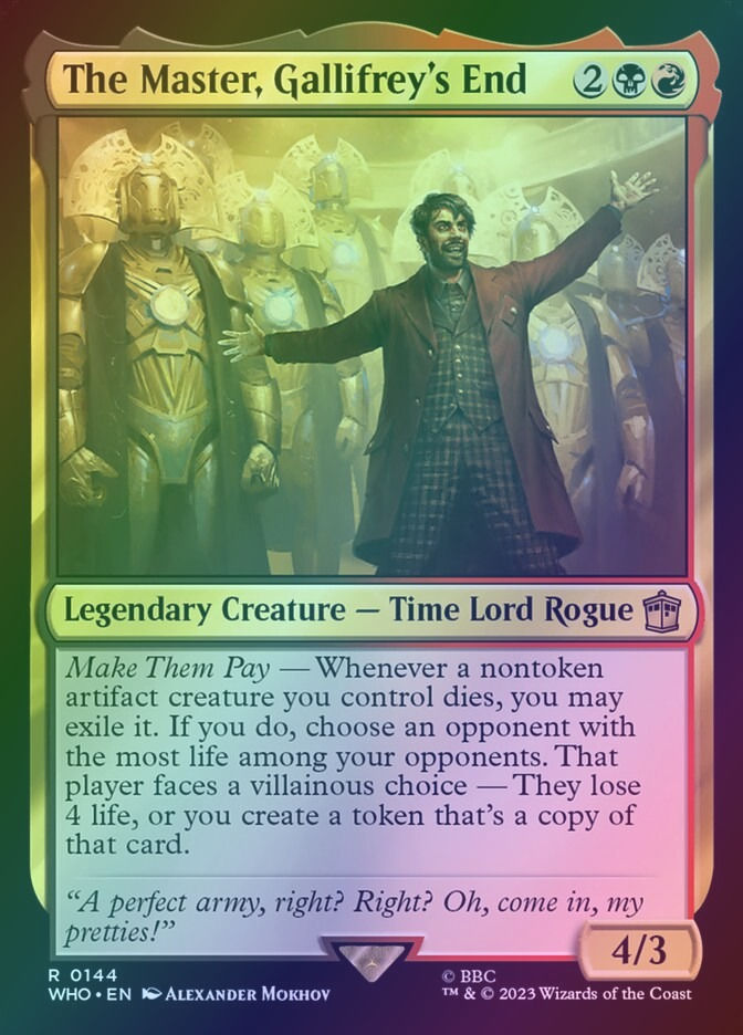 The Master, Gallifrey's End (WHO) (144) / Foil
