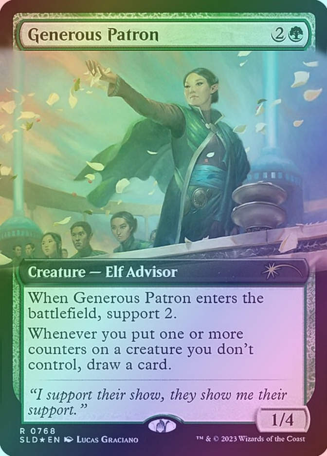 Generous Patron (SLD) (768) / Extended Art / Foil