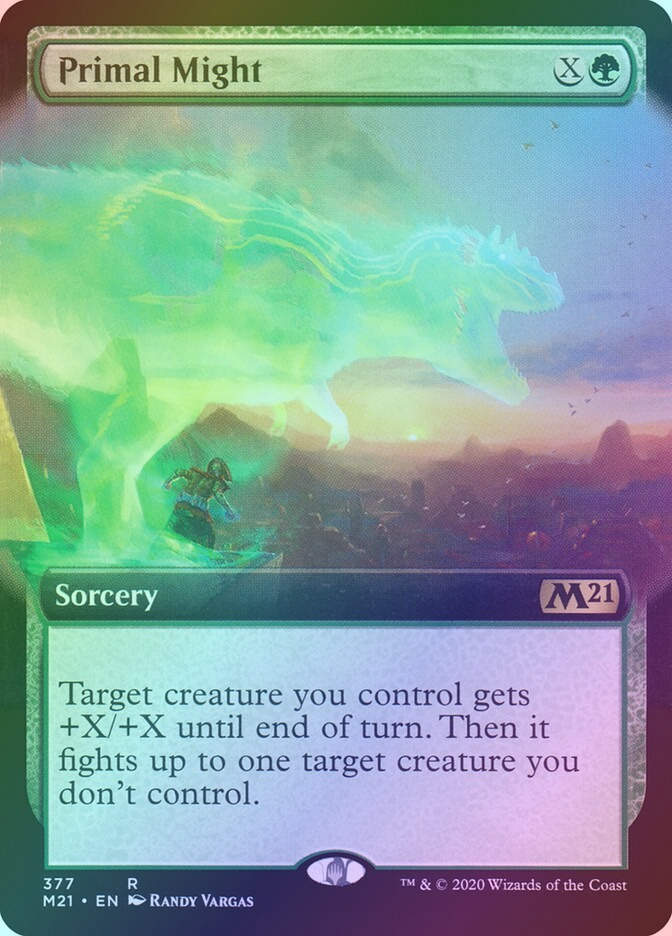 Primal Might (M21) (377) / Extended Art / Foil