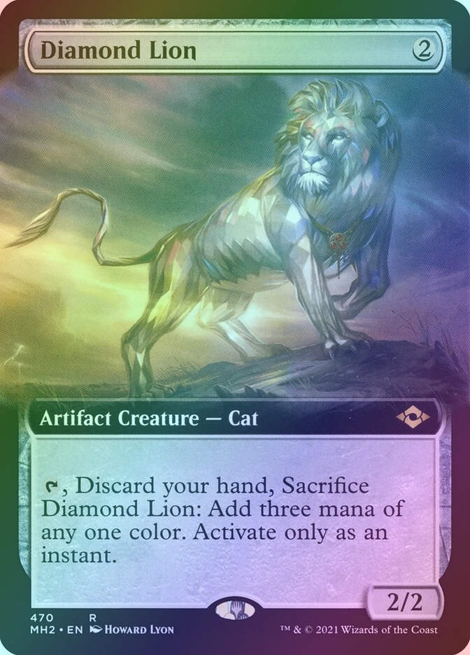 Diamond Lion (MH2) (470) / Extended Art / Foil