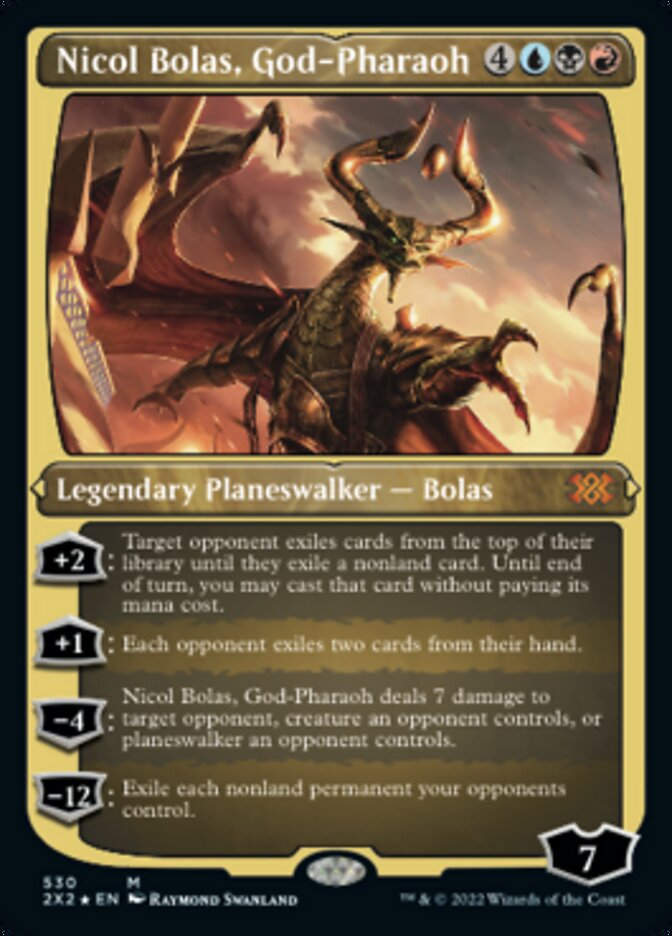 Nicol Bolas, God-Pharaoh (2X2) / Etched Foil