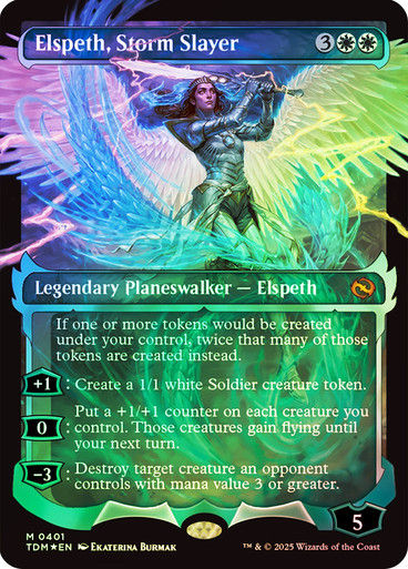 Elspeth, Storm Slayer (TDM) (401) / Foil / Showcase Ghostfire (A) (EN)