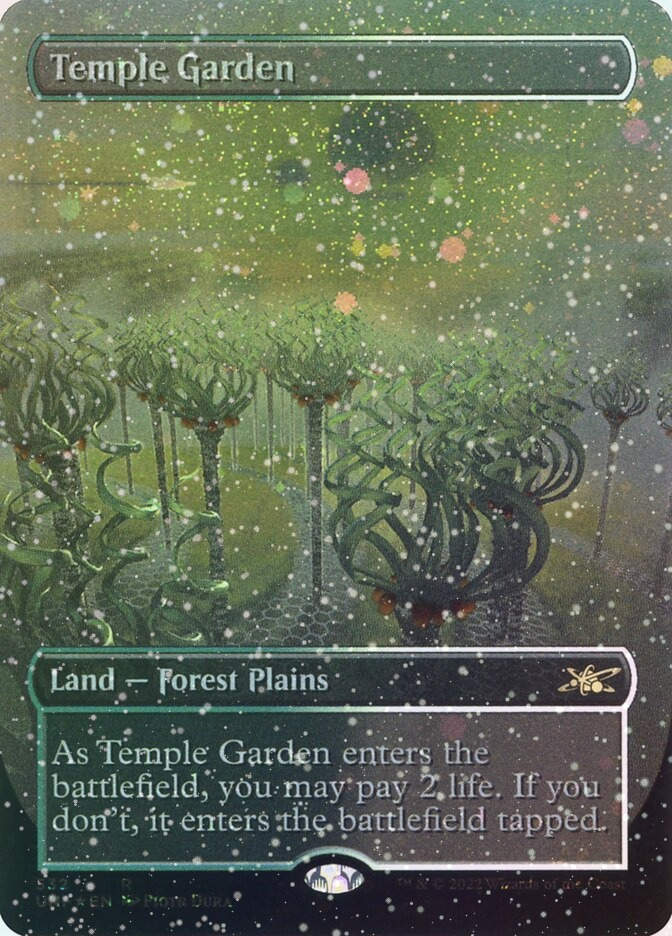 Temple Garden (UNF) (532) / Borderless / Galaxy Foil
