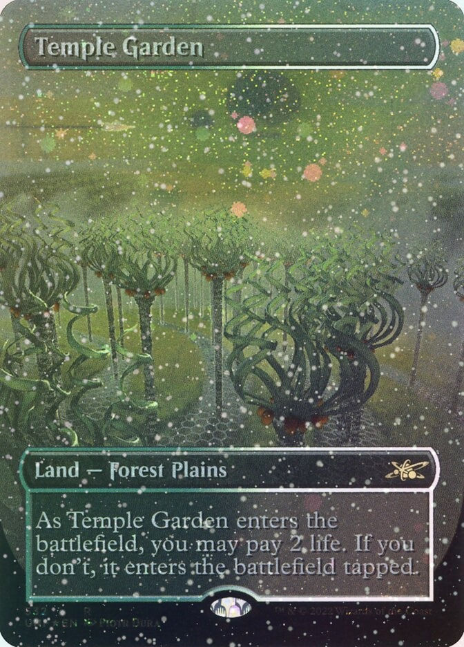Temple Garden (UNF) (532) / Borderless / Galaxy Foil