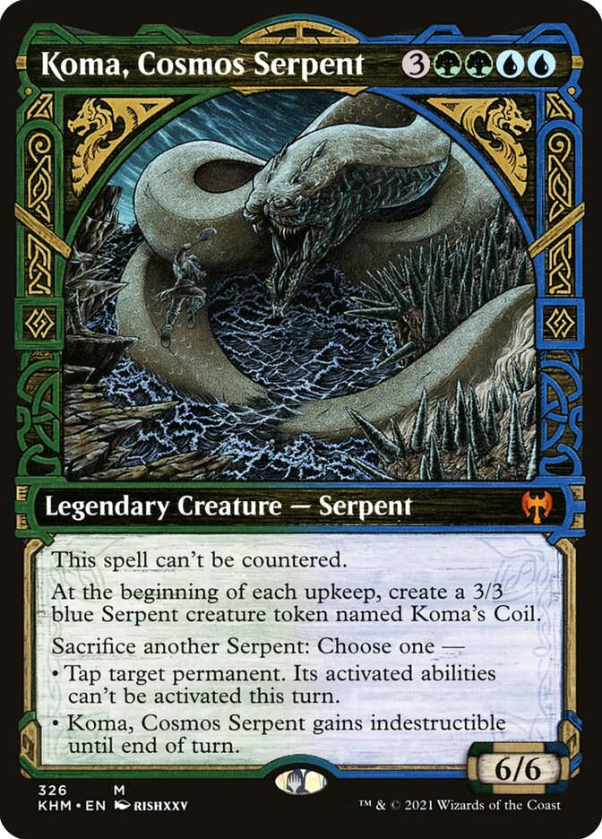 Koma, Cosmos Serpent (KHM) (326) / Showcase