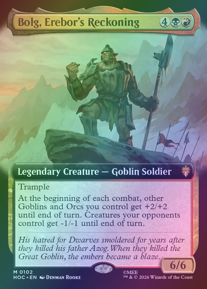 Bolg, Erebor's Reckoning (HOC) (102) / Foil