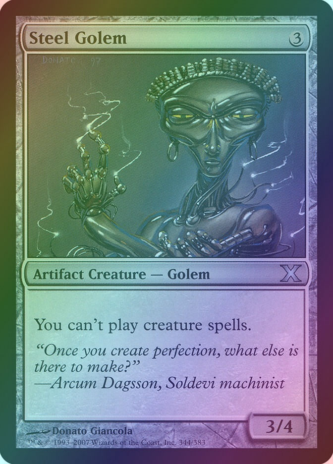 Steel Golem (10E) (344) / Foil