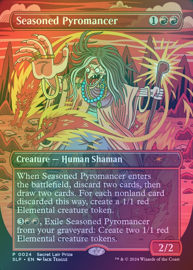 Seasoned Pyromancer (SLP) (24) / Borderless / Foil