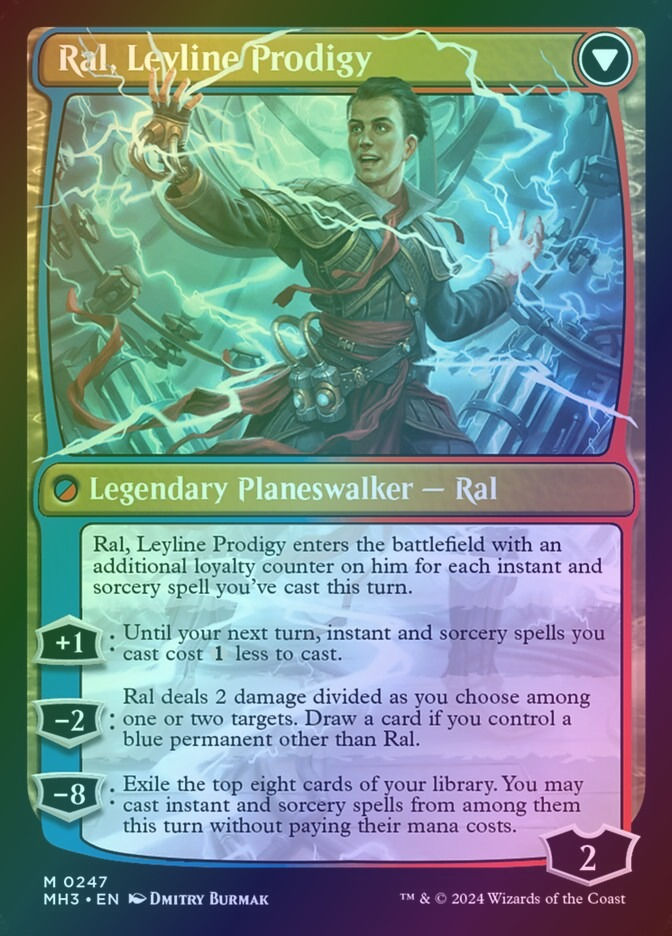 Ral, Monsoon Mage // Ral, Leyline Prodigy (MH3) (247) / Foil — cara 2 de 2