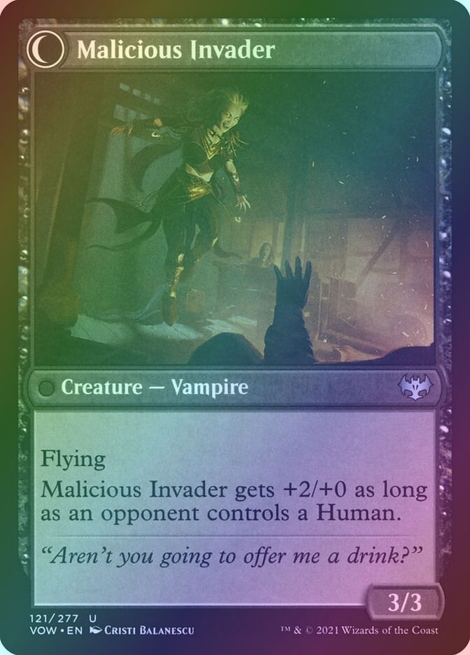Innocent Traveler // Malicious Invader (VOW) (121) / Foil — cara 2 de 2