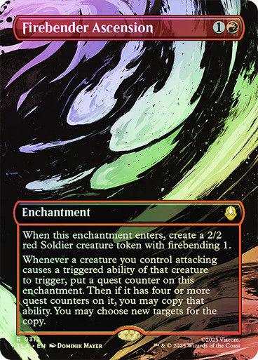 Firebender Ascension (TLA) (312) / Borderless / Foil