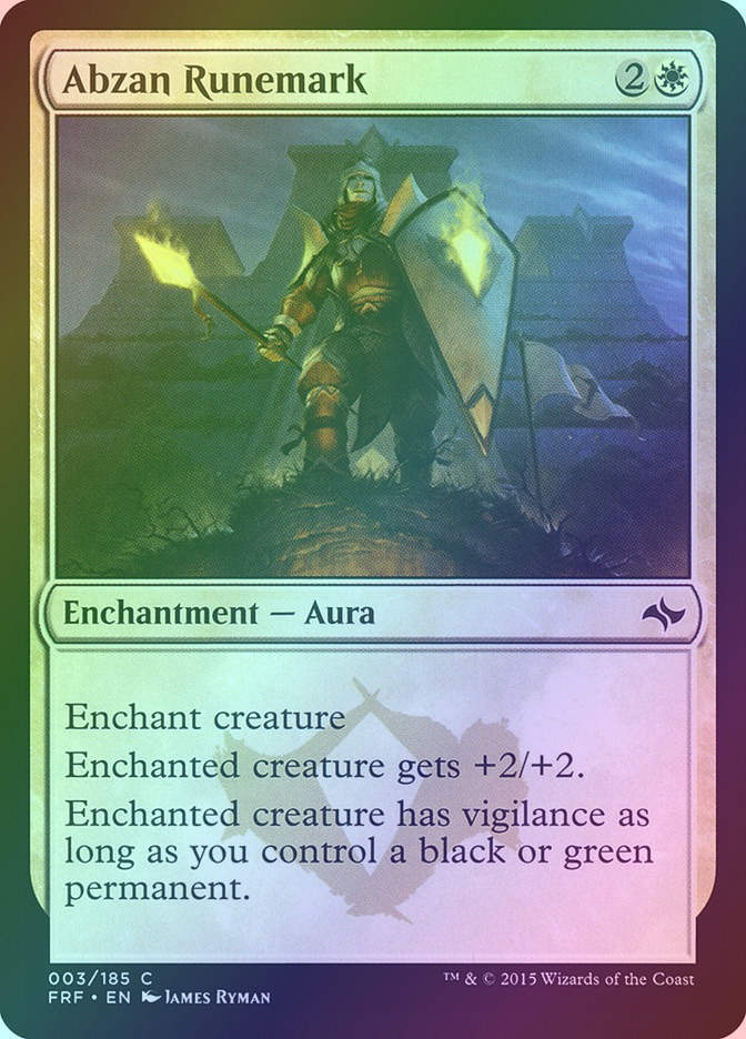 Abzan Runemark (FRF) (3) / Foil