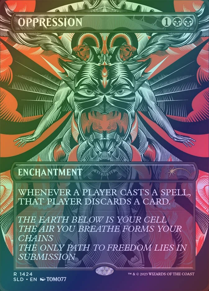 Oppression (SLD) (1424) / Borderless / Foil