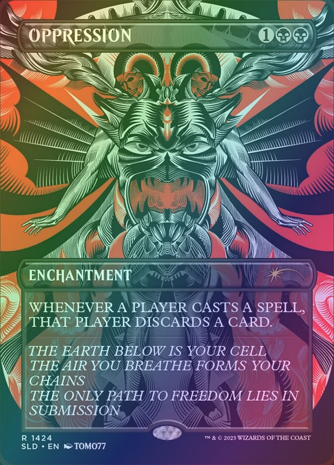 Oppression (SLD) (1424) / Borderless / Foil