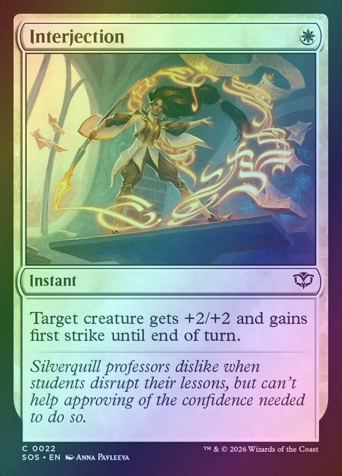 Interjection (SOS) (22) / Foil