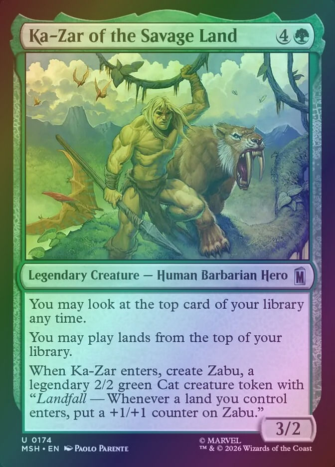 Ka-Zar of the Savage Land (MSH) (174) / Foil