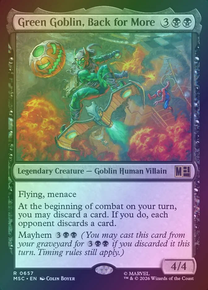 Green Goblin, Back for More (MSC) (657) / Foil