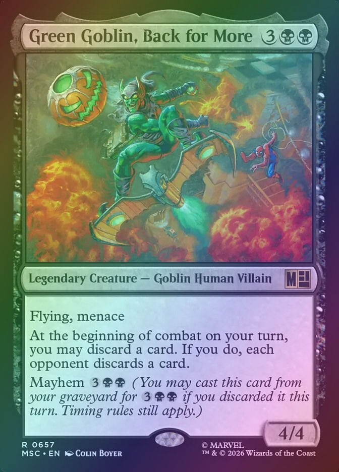 Green Goblin, Back for More (MSC) (657) / Foil