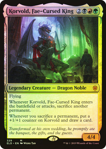 Korvold, Fae-Cursed King (ELD) (329) / Foil