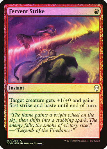 Fervent Strike (DOM) (117) / Foil