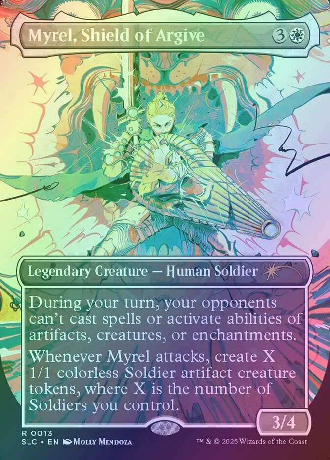 Myrel, Shield of Argive (SLC) (13) / Borderless / Foil