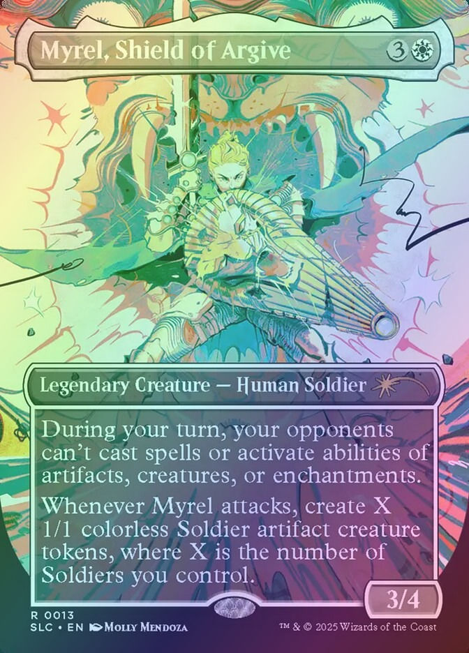 Myrel, Shield of Argive (SLC) (13) / Borderless / Foil
