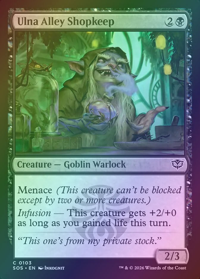 Ulna Alley Shopkeep (SOS) (103) / Foil