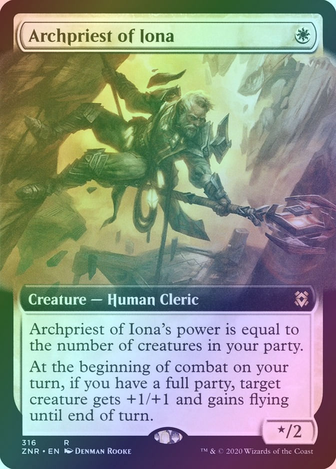 Archpriest of Iona (ZNR) (316) / Extended Art / Foil
