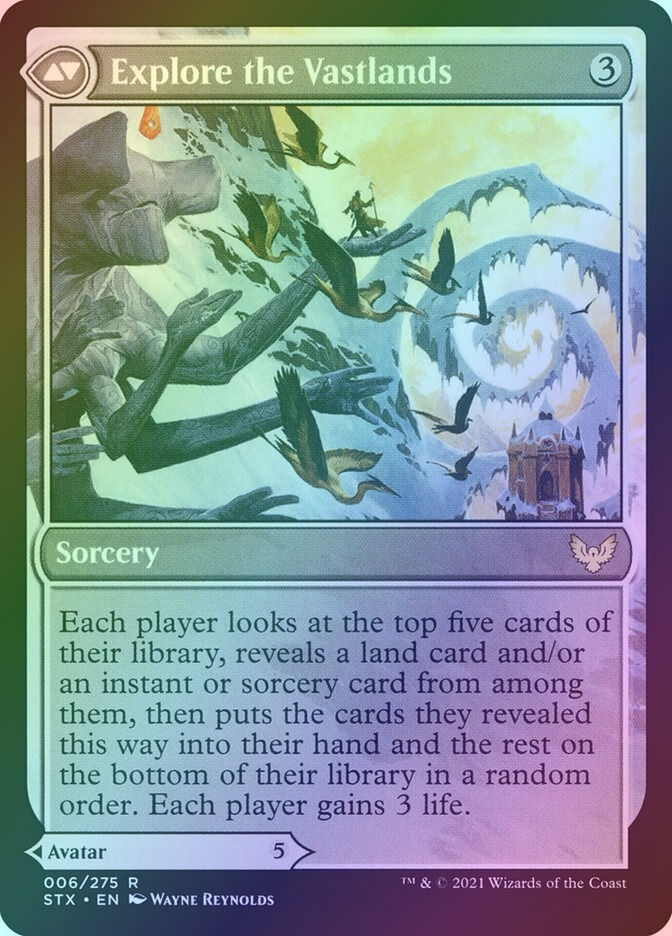 Wandering Archaic // Explore the Vastlands (STX) (6) / Foil — cara 2 de 2