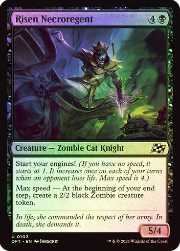 Risen Necroregent (DFT) (102) / Foil