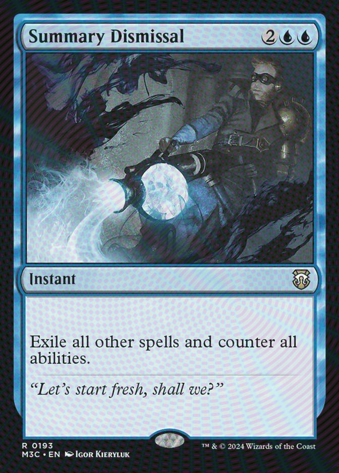 Summary Dismissal (M3C) (193) / Ripple Foil