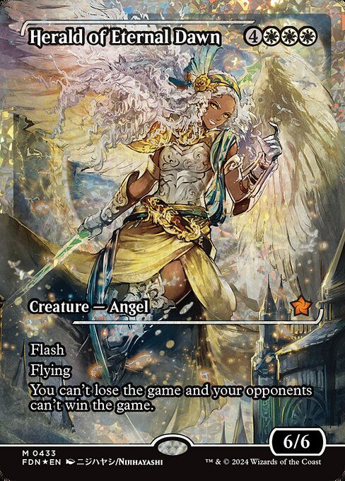 Herald of Eternal Dawn (FDN) (433) / Foil / Fracture Foil / Showcase
